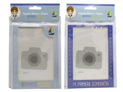 TARJETA MARCO FOTO NI�O 10x15 COMUNION  SURTIDO A ELEGIR 1