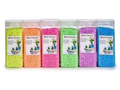 PIEDRAS DECORACION BOTE 800 Gramos PEQUE�O  COLORES  SURTIDO A ELEGIR 1        