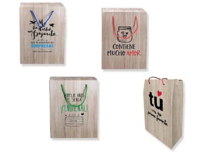 CAJA PLEGABLE EFECTO MADERA GRANDE  SURTIDO A ELEGIR 1   