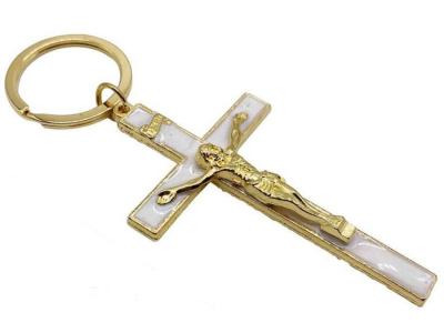 LLAVERO COMUNION CRUZ BLANCA 11cm           