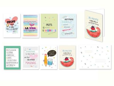 TARJETA JUMBO PROFESORES CON SOBRE  SURTIDO A ELEGIR 1  5#12