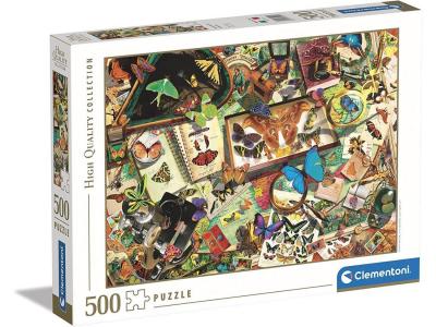 PUZZLE CLEMENTONI  500 PIEZAS HQC BUTTERFLY COLLECTOR 