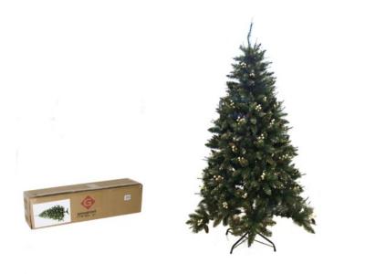 ARBOL PINO 150cm DECORADO COLOR ORO           