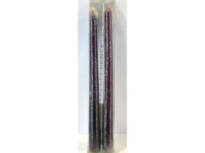 VELA 25cm PURPURA 2 Unidades    =358943= �