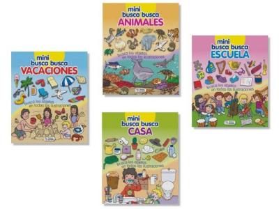 LIBRO CARTON MINI BUSCA BUSCA 14,5x12x,5cm  SURTIDO A ELEGIR 1 