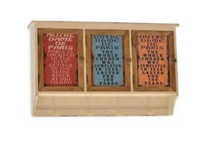 MUEBLE 3 PUERTA 2 CAJONES LETRAS 39x58,5x13,5cm  