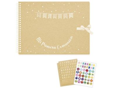 LIBRO COMUNION NATURA BANDERITAS 23x28cm    