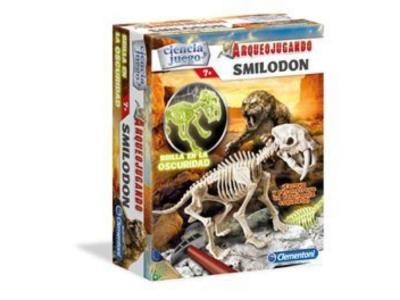 ARQUEO JUGANDO SMILODON FLUORESCENTE CAJA 24x19cm   
