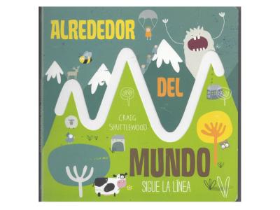 LIBRO CARTON ALREDEDOR DEL MUNDO 21x21cm      