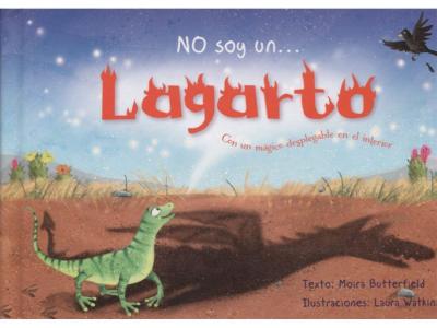 LIBRO CARTON NO SOY UN LAGARTO 15,5x22,5cm 6 HOJAS 