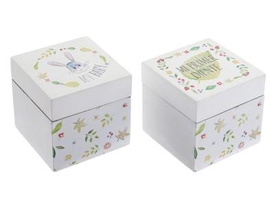 CAJA GUARDA DIENTES CONEJITO 7x7x7cm  SURTIDO A ELEGIR 1 