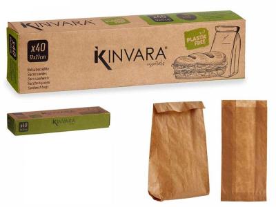 BOLSA PAPEL BOCADILLO 40 Unidades 27x12x6cm