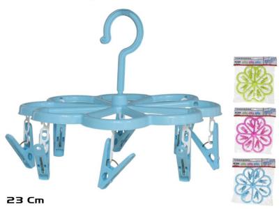 TENDEDERO REDONDO 8 PINZAS 23cm  SURTIDO A ELEGIR 1      