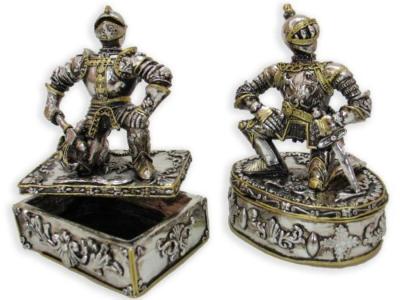 CABALLERO MEDIEVAL RESINA CAJA 13cm  SURTIDO A ELEGIR 1 