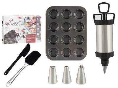 MOLDE MAGDALENAS  CON MANGA Y ESPATULAS 31 