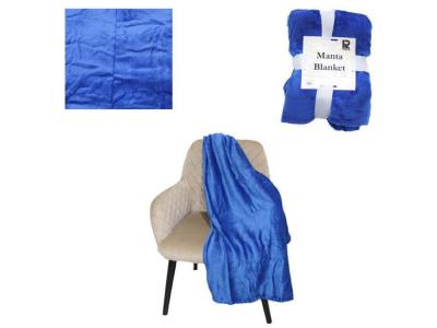 MANTA AZUL 130x170cm 445 Gramos              