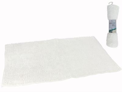 ALFOMBRA BA�O CHENILLA 45x75cm BLANCO       