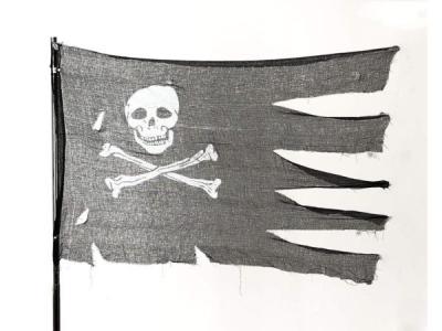 BANDERA PIRATA HALLOWEEN 76x127cm     �