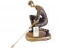 GOLFISTA RESINA BRONCE MIDIENDO 25cm     
 FIGURA DE RESINA Y METAL                                                                                                                                                                                                                                       