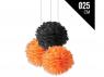 POM POM REDONDO NARANJA Y NEGRO  SURTIDO A ELEGIR 1