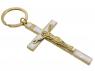 LLAVERO COMUNION CRUZ BLANCA 11cm           