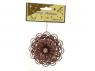 ADORNO NAVIDAD ESTRELLA FLOR 9cm 2 TONOS