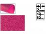GOMA EVA CON PURPURINA 40x60cm ROSA FUCSIA